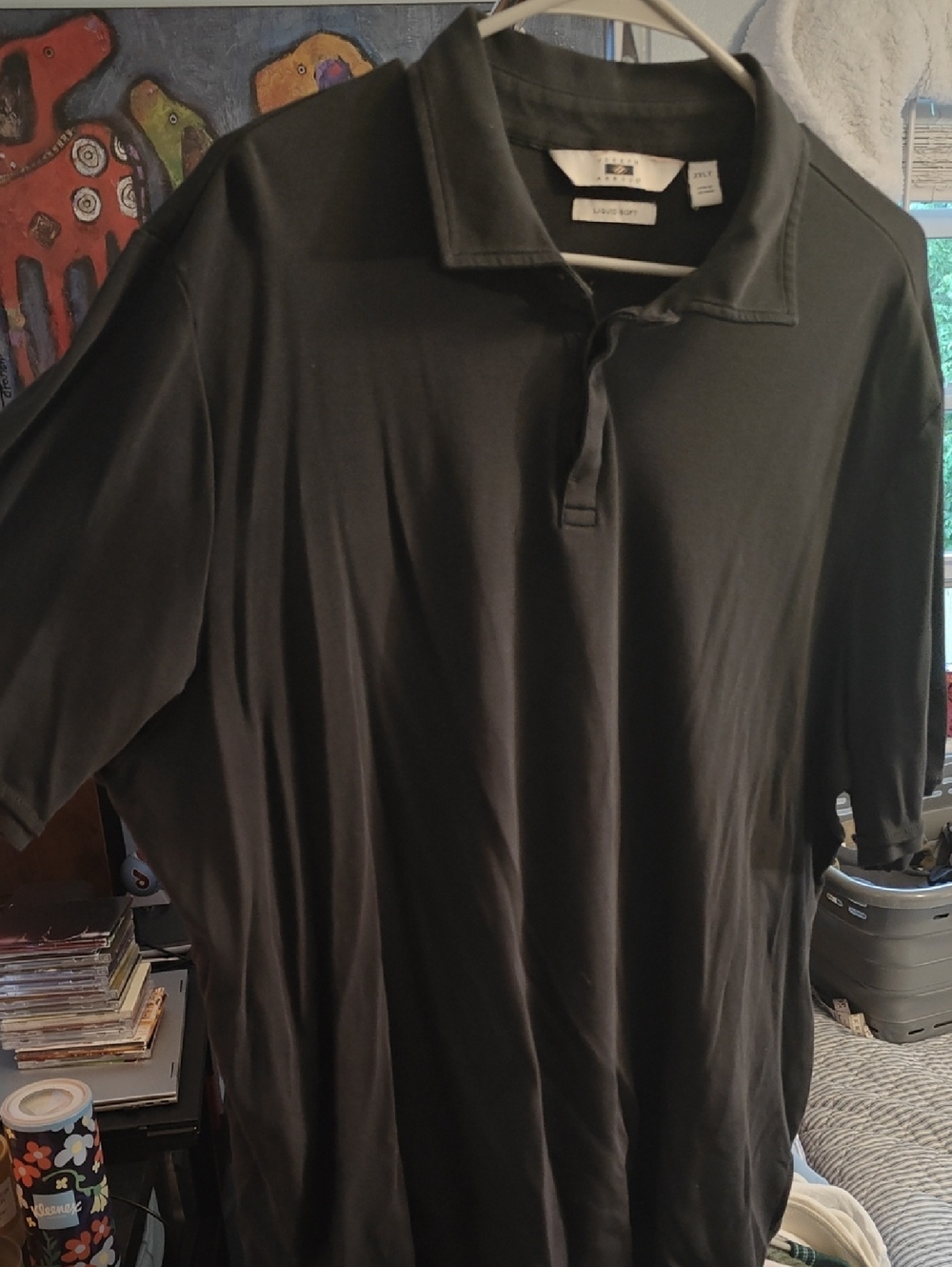 Joseph Abboud Men's Black Polo Shirt